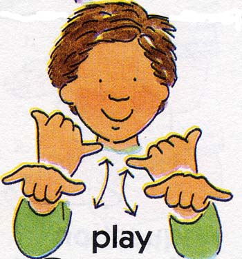 Picture of the word Play in Sign Language